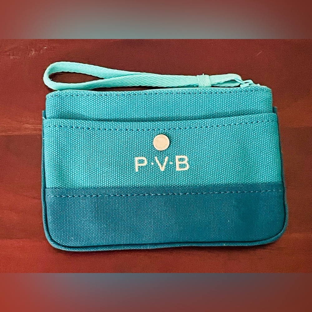 Land’s End Canvas Wristlet In Turquoise And Blue
